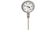 Gas-actuated thermometers